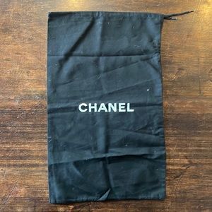 Black Chanel vertical dust bag